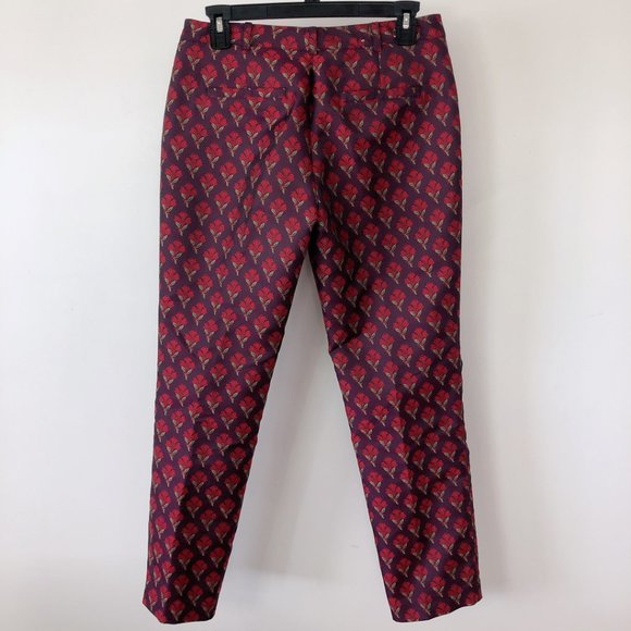 CLUB MONACO Brocade Jacquard Cropped Pants 2 - Picture 7 of 10